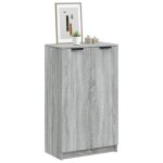 Vidaxl meuble  chaussures sonoma gris 59x35x100 cm bois dingnierie 817109