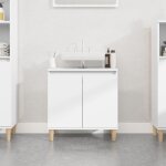 Vidaxl meuble dvier blanc 58x33x60 cm bois dingnierie 821252