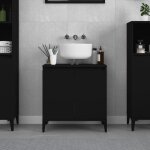 Vidaxl meuble dvier noir 58x33x60 cm bois dingnierie 821261
