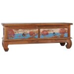 Vidaxl meuble tv 110x35x40 cm bois de teck recyclé Vidaxl meuble tv 110x35x40 cm bois de teck recyclé