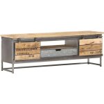 Vidaxl meuble tv 120 x 30 x 40 cm bois massif de manguier