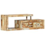 Vidaxl meuble tv 120 x 30 x 40 cm bois de récupération massif Vidaxl meuble tv 120 x 30 x 40 cm bois de récupération massif