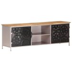 Vidaxl meuble tv 120x30x40 cm bois de manguier brut