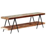 Vidaxl meuble tv 160x40x50 cm bois de rcupration massif