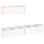 Vidaxl 3x meubles tv muraux flottants suspendus centres de divertissement meubles de rangement salon ...
