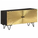 Vidaxl meuble tv 90x30x45 cm bois de manguier massif