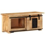 Vidaxl meuble tv 90x35x40 cm bois massif de manguier