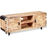 Vidaxl meuble tv bois de manguier massif 120 x 30 x 50 cm