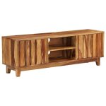 Vidaxl meuble tv bois massif de sesham support tv armoire tlvision socle tv 246204