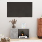 Vidaxl meuble tv gris bton 60x24x32 cm agglomr