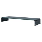 Vidaxl meuble tv / support pour moniteur 100 x 30 x 13 cm verre noir