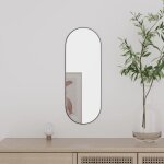 Vidaxl miroir mural 15x40 cm verre ovale 350452