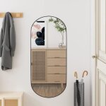 Vidaxl miroir mural 35x80 cm verre ovale 350456
