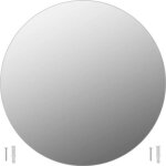 Vidaxl miroir mural 70 cm rond verre