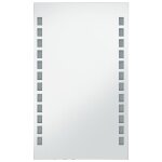 Vidaxl miroir mural � led pour salle de bains miroir � eclairage miroir � lumi�re economie denergie miroir ...