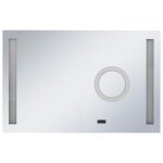 Vidaxl miroir mural  led de salle de bain et capteur tactile miroir  lumire miroir  eclairage miroir ...