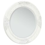 Vidaxl miroir mural style baroque 50 cm blanc 320344 Vidaxl miroir mural style baroque 50 cm blanc 320344
