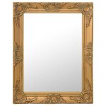 Vidaxl miroir mural style baroque 50x60 cm dor 320317