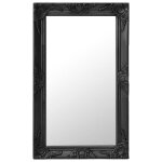 Vidaxl miroir mural style baroque 50x80 cm noir 320323 Vidaxl miroir mural style baroque 50x80 cm noir 320323