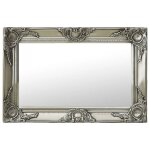 Vidaxl miroir mural style baroque 60x40 cm argenté 320330 Vidaxl miroir mural style baroque 60x40 cm argenté 320330