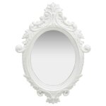 Vidaxl miroir mural style ch�teau 56x76 cm blanc 320356