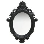 Vidaxl miroir mural style château 56x76 cm noir 320359 Vidaxl miroir mural style château 56x76 cm noir 320359
