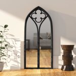 Vidaxl miroir noir 70x30 cm fer pour utilisation � lint�rieur