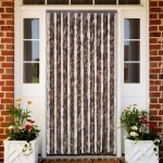 Vidaxl moustiquaire beige et marron clair 90x220 cm chenille