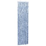 Vidaxl moustiquaire bleu blanc et argent 56x185 cm chenille