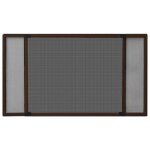 Moustiquaire - vidaxl - extensible - aluminium - (75 - 143)x50 cm - noir