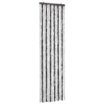 Vidaxl moustiquaire 56x185 cm gris et blanc chenille rideau contre insectes 284271