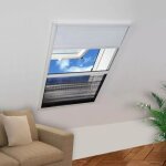Vidaxl moustiquaire plisse pour fentre et store aluminium 80 x 100cm