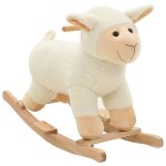 Vidaxl mouton à bascule peluche 78x34x58 cm blanc 80220 Vidaxl mouton à bascule peluche 78x34x58 cm blanc 80220