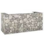 Vidaxl mur en gabion pour poubelles acier galvanis� 254x100x110 cm 151300