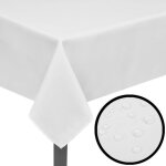 Vidaxl nappes de table 5 pcs blanc 130x130 cm