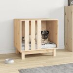 Vidaxl niche pour chien 60x45x57 cm bois de pin massif 822476