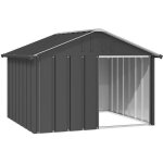 Vidaxl niche pour chien anthracite 1165x103x815 cm acier galvanisé 171540 Vidaxl niche pour chien anthracite 1165x103x815 cm acier galvanisé 171540