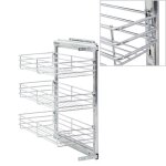 Vidaxl panier � 3 niveaux m�tallique de cuisine 47x25x56 cm 50969