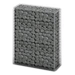 Vidaxl panier de gabion avec couvercle fil galvanis� 100x80x30 cm cl�ture 141040