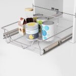 Vidaxl 2x panier treillis m�tallique 500 mm argent� panier de rangement 50480
