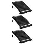 Vidaxl panneaux de chauffage solaire de piscine courbs 3pcs 725x46cm