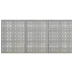 Vidaxl panneaux  chevilles muraux 3 pcs 40x58 cm acier