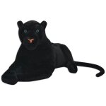 Jouet en peluche - vidaxl - panth�re xxl - noir - 146 x 39 cm - pour enfants � partir de 3 ans