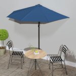 Vidaxl parasol de balcon avec mt en aluminium parasol de patio jardin terrasse anti - uv anti - dcoloration ...