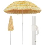 Vidaxl parasol de plage naturel style hawaen pare - soleil de patio abri de soleil parasol de jardin ...
