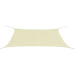 Vidaxl parasol en tissu oxford rectangulaire crme 4x6 m