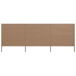 Vidaxl paravent 3 panneaux tissu 400 x 80 cm taupe Vidaxl paravent 3 panneaux tissu 400 x 80 cm taupe