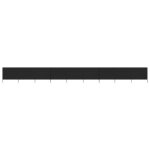 Vidaxl paravent 9 panneaux tissu 1200 x 120 cm noir