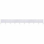 Vidaxl paravent 9 panneaux tissu 1200 x 160 cm blanc sable Vidaxl paravent 9 panneaux tissu 1200 x 160 cm blanc sable