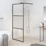 Vidaxl paroi de douche cloison de baignoire accessoire de salle de bain cloison de douche maison int�rieur ...